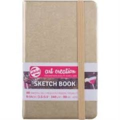 TALENS ART SKETCH BLCK W.GOLD 9X14 140gr