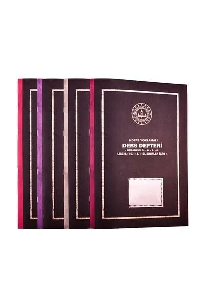 GULPAS DERS DEFTERI 6 DERS YOKLAMALI PLASTIK (389)