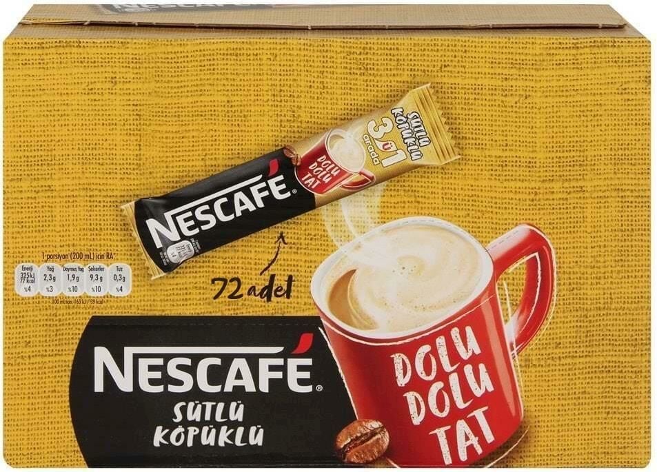 NESTLE NESCAFE 3U 1 ARADA SUTLU KOPUKLU 72 Ad