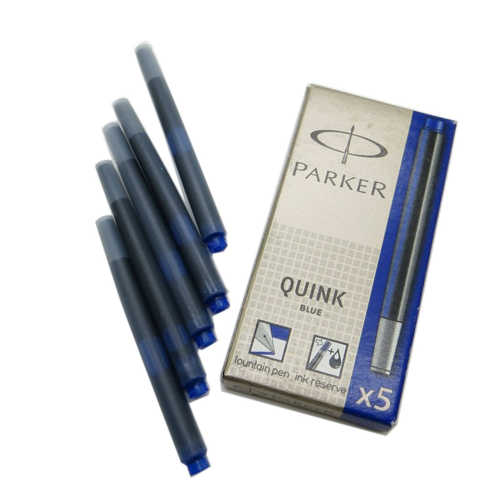 PARKER QUINK DOLMA KALEM KARTUSU MAVI 5 LI