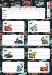 KESKIN OKUL ETIKETI CARS DERS PRG.3 LU (220130)