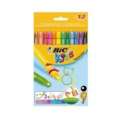 BIC KIDS CEVIRMELI PASTEL MUM BOYA 12 LI (8805082)