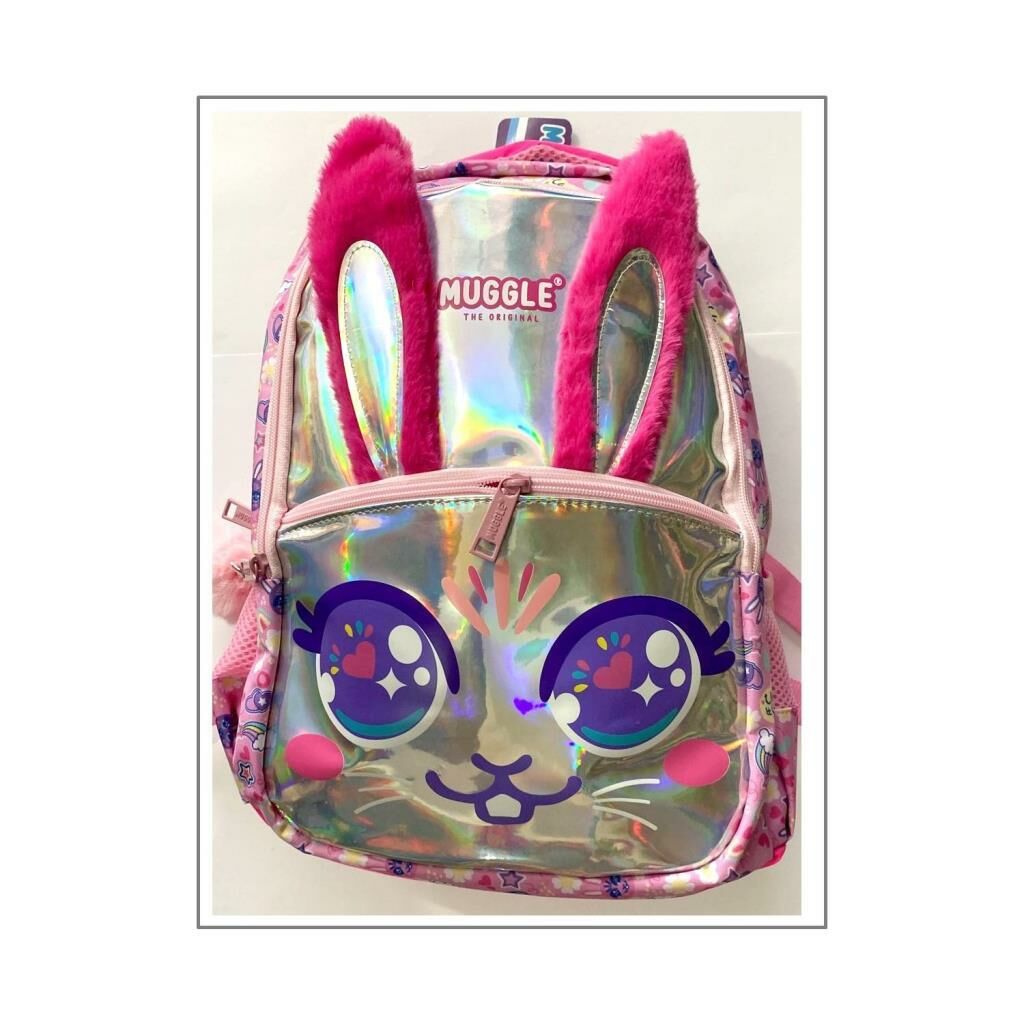 MIKRO OKUL CANTASI MUGGLE BUNNY PEMBE MU7648