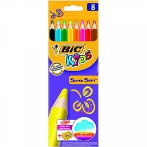 BIC SUPERSOFT KURUBOYA JUMBO+K.TRAS 8 RENK(8959211