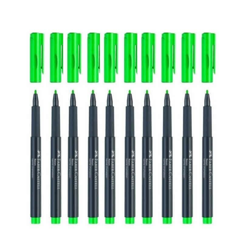 FABER NEON MARKOR YESIL 10 LU