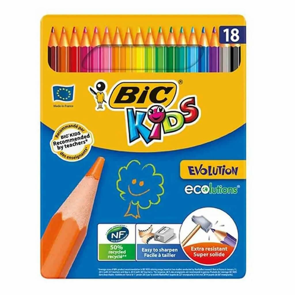 BIC EVOLUTION KURUBOYA METAL KUTU 18 RENK(8902881)