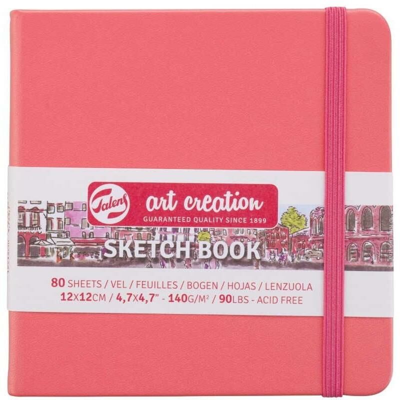 TALENS ART SKETCH BLOCK  CORAL 12X12 140gr