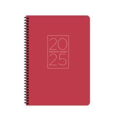 KESKIN AJANDA HAFTALIK 2025 20x28 SPR.KIRM 600076