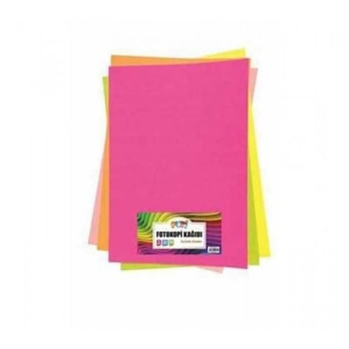 PUTI FOTOKOPI KAGIDI A4 5 RENK FOSFORLU 100LU