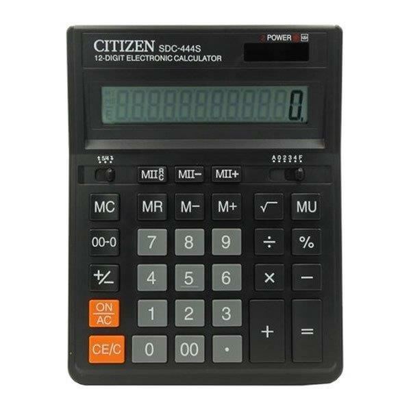 CITIZEN HESAP MAKINASI M.USTU 12 HANELI SDC-444S