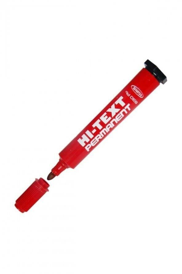 HI-TEXT PERMANENT MARKER YUVARLAK UC KIRMZ (830PB)