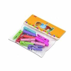 PUTI AHSAP MANDAL KUCUK RENKLI 24 LU (4667)