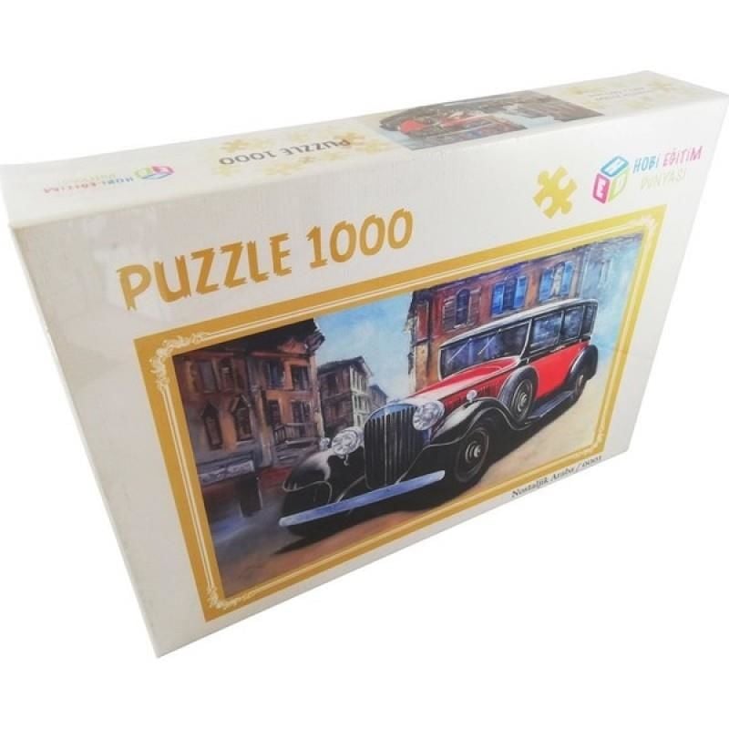 HOBI PUZZLE 1000 PARCA RENKLI ATLAR (0016)