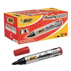 BIC PERMANENT MARKER 2000 KIRMIZI12 LI KUTU