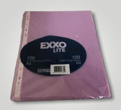 EXXO RENKLI PP POSET DOSYA MOR A4 100LU