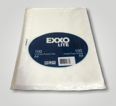 EXXO RENKLI PP POSET DOSYA BEYAZ A4 100LU