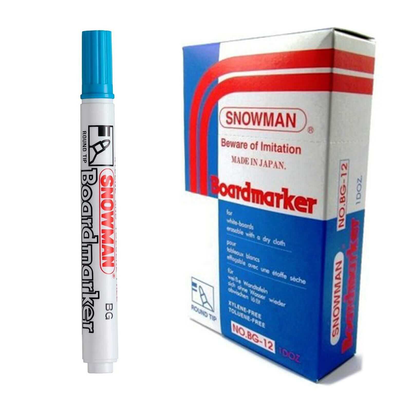 SNOWMAN TAHTA KALEMI ACIK MAVI 12 LI KUTU