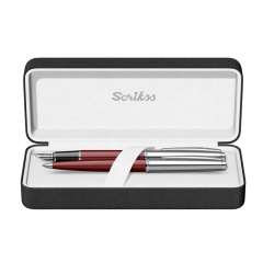 SCRIKSS TUKENMEZ+D.KALEM SET BORDO (78)