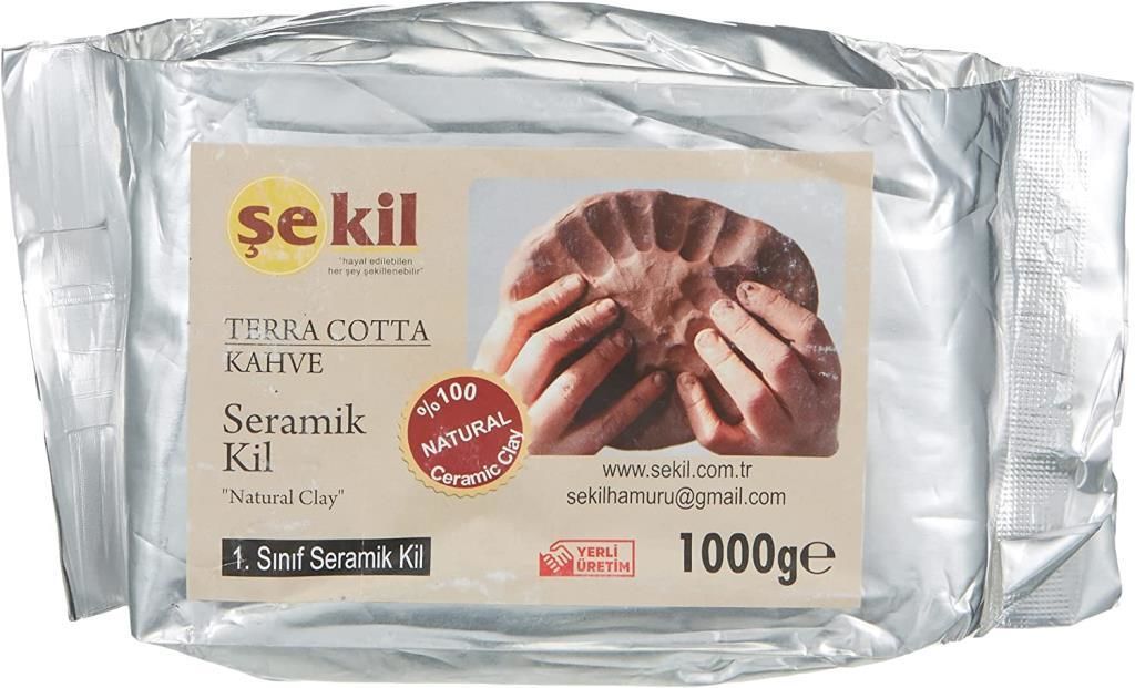 SEKIL SERAMIK KIL HAMURU 1000gr K.RENGI