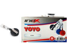 INOX YOYO  KART AKSESUARI YUVARLAK SIYAH 50 LI