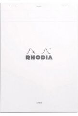 RHODIA BASIC A4 KARELI BLOKNOT BEYAZ KAPAK 80YP.