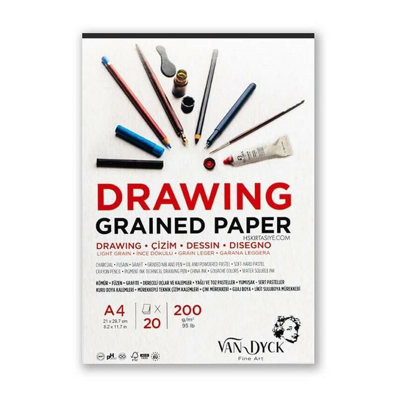 VAN DYCK CIZIM BLOGU A4 200 GR. 20 YP INCE DOKULU