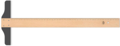 HATAS T CETVELI 65cm.TEKNIKER AHSAP (01000)