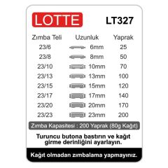LOTTE  ARSIV TIPI ZIMBA MAKINASI 200 YP.(LT327)