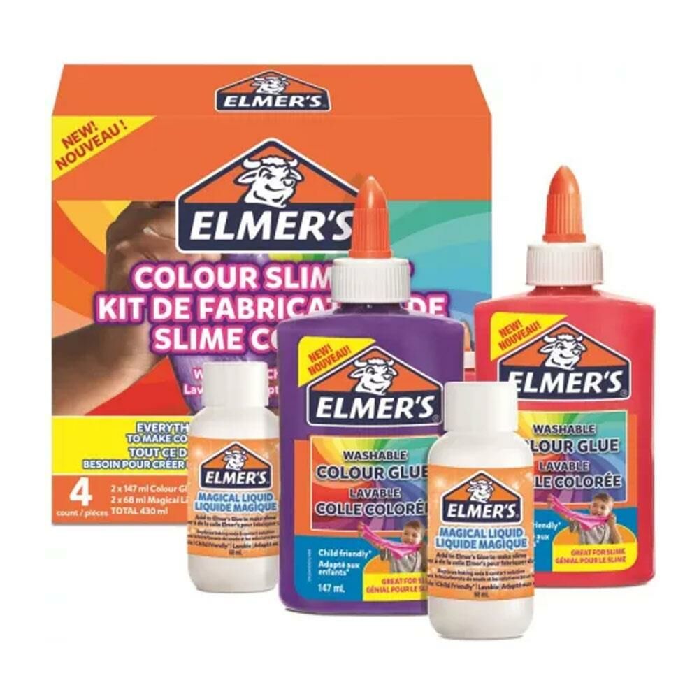 ELMERS RENKLI SEFFAF SLIME KIT 2109494