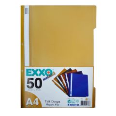 EXXO TELLI DOSYA METALIK ALTIN 50 LI