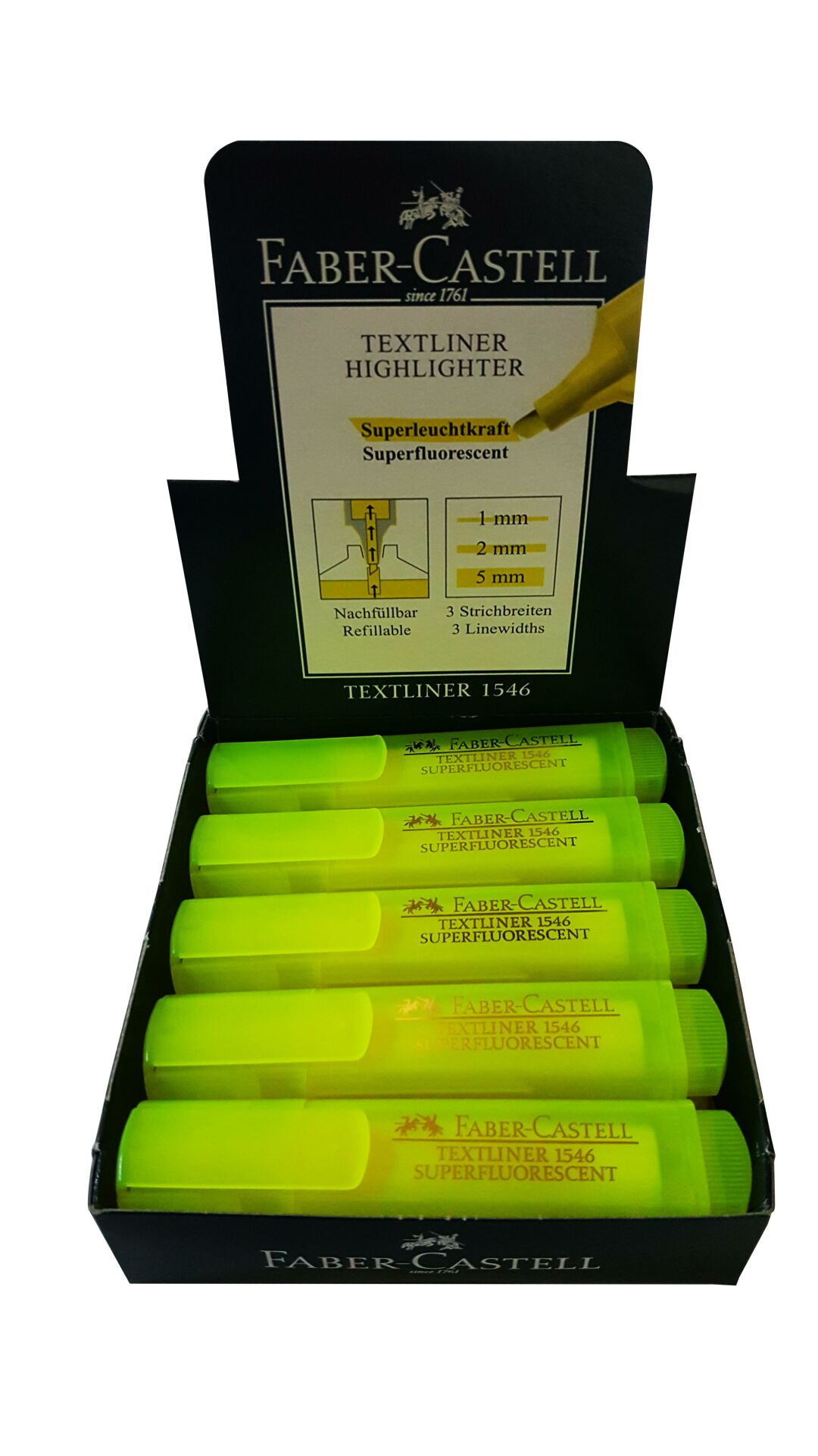 FABER FOSFORLU KALEM SEFFAF SARI 10 LU (30154607)