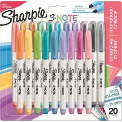 SHARPIE SNOTE KREATIF MARKOR KESIK UC 20LI 2139179