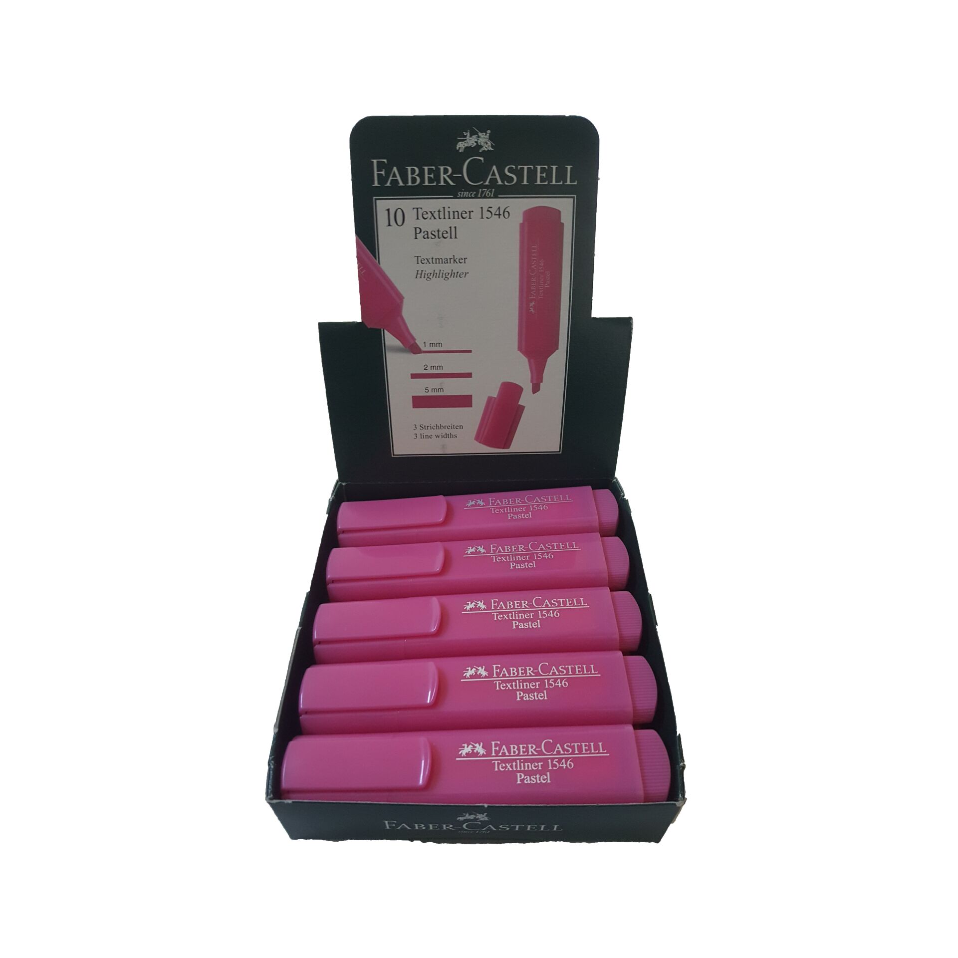 FABER FOSFORLU KALEM PASTEL GUL 10 LU(154654)