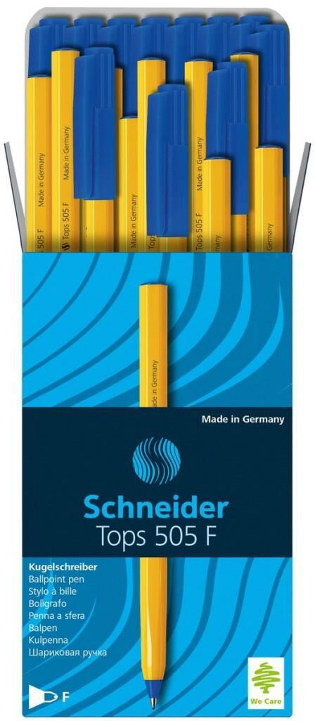 SCHNEIDER TUKENMEZ KALEM 505F MAVI 50 LI