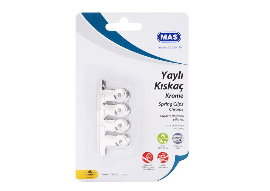 MAS KISKAC BEYAZ METAL 30mm  4 LU BLS.(941)