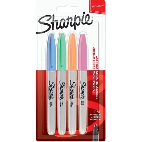 SHARPIE PERMANENT SET FINE 4 LU PASTEL 2065402