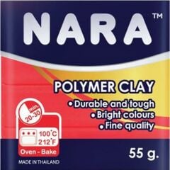 NARA POLYMER CLAY 55gr.NEON RED