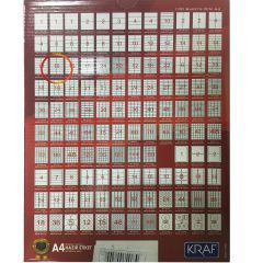 KRAF LASER ETIKET 2105 BK105x37(16x100=1600)BK1105