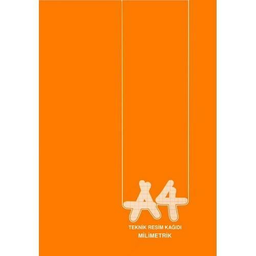 BAYINDIR MILIMETRIK BLOKNOT A4 36 YP TURUNCU