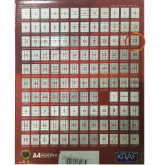 KRAF LASER ETIKET 2115 BK 70x56(15x100=1500)HB1115