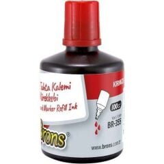 BRONS 100ml BOARD MARKER MUREKKEBI KIRMIZI(BR-355)