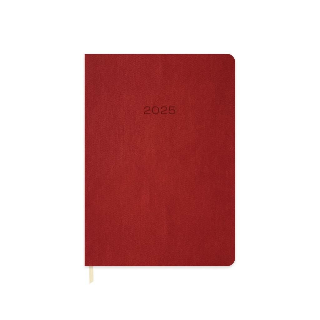 KESKIN AJANDA GUNLUK 2025 16x24 TERMO KIRMIZ600023