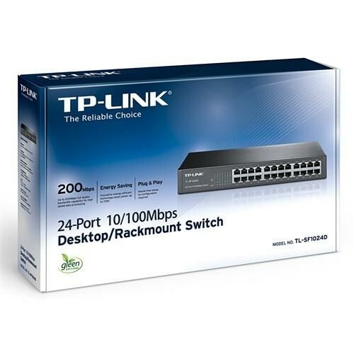 TP-LINK (TL-SF1024D) SWITCH 24 PORT 10/100Mbps
