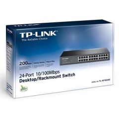 TP-LINK (TL-SF1024D) SWITCH 24 PORT 10/100Mbps