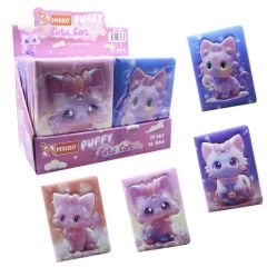 MIKRO NOT DEFTERI PUFFY CUTE CUTE CAT PF-120