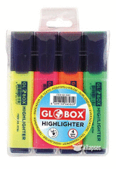 GLOBOX FOSFORLU KALEM 4 RENK(6582)
