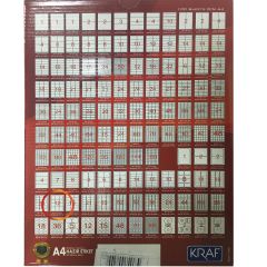 KRAF LASER ETIKET 2012  63.5x72(12x100=1200)HB1012