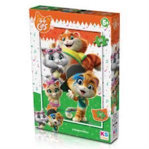 KS GAMES PUZZLE 50 PARCA 44 CATS PUZZLE CAT 709