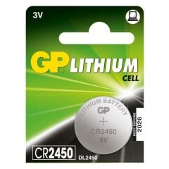 GP CR2450 3V LITYUM DUGME PIL TEKLI