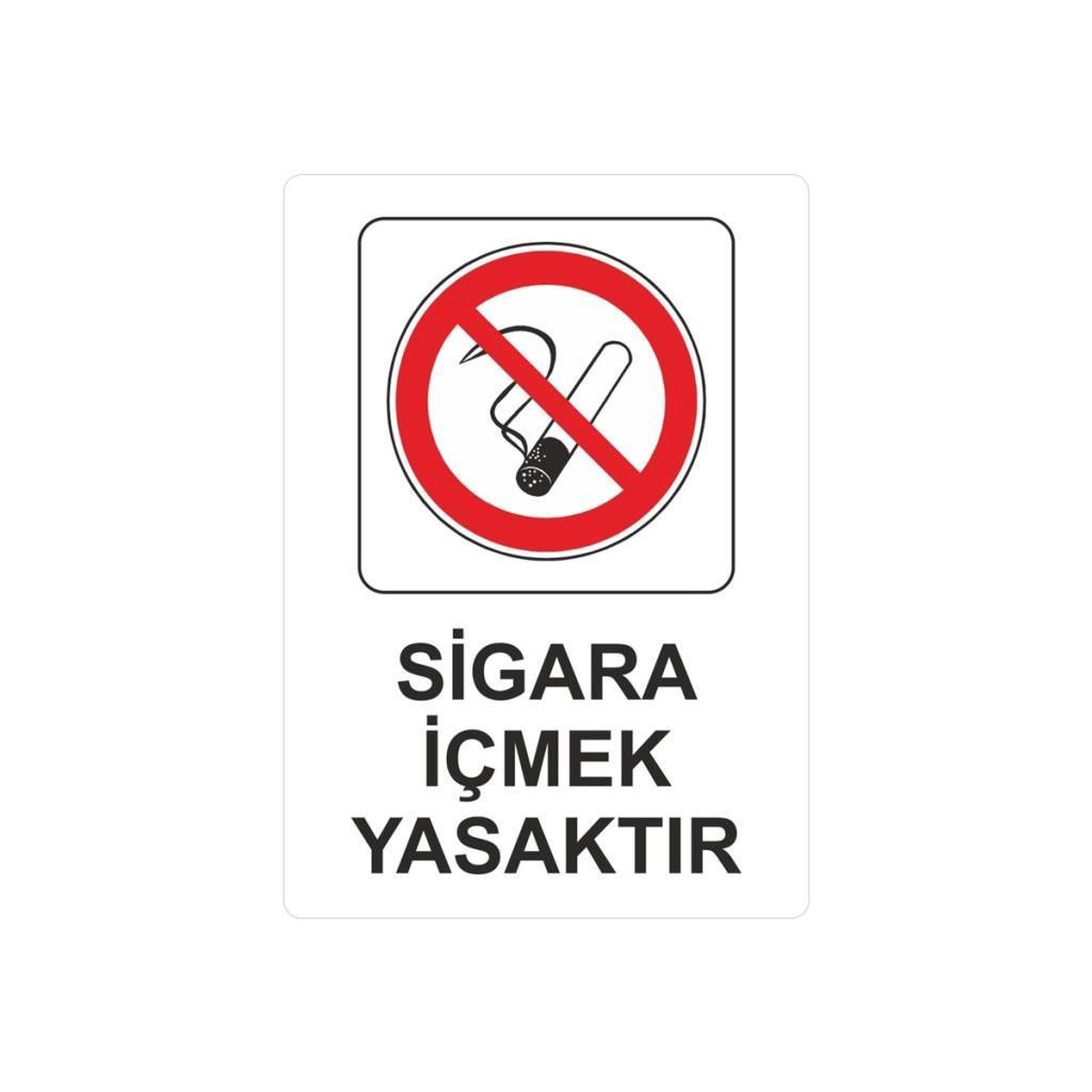 EKSTRAFIX SIGARA ICMEK YASAKTIR LEVHA(YUL412)25x35